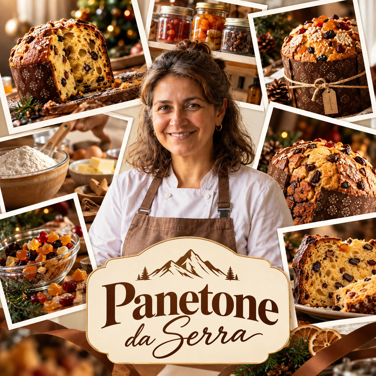 Dona Marli com seus panetones